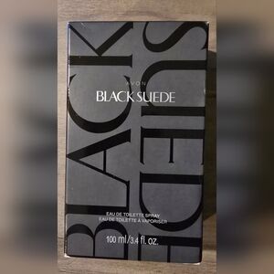 Avon Black Suede Cologne Box